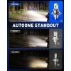 imageAUTOONE 9006HB4 LED Bulbs 50000LM 1000 Ultra Bright Real 11 Halogen Size 6500K Cool White Plug and Play Easy Installation FogDriving Light Bulb with Cooling Fan CANBUS Ready Pack of 2H4HB29003