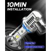 imageAUTOONE 9006HB4 LED Bulbs 50000LM 1000 Ultra Bright Real 11 Halogen Size 6500K Cool White Plug and Play Easy Installation FogDriving Light Bulb with Cooling Fan CANBUS Ready Pack of 2H8H11H9HB39005