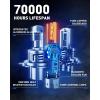 imageAUTOONE 9006HB4 LED Bulbs 50000LM 1000 Ultra Bright Real 11 Halogen Size 6500K Cool White Plug and Play Easy Installation FogDriving Light Bulb with Cooling Fan CANBUS Ready Pack of 2H4HB29003