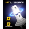 image:imageAUTOONE H13 9008 LED Bulbs 60000LM 1200 Ultra Bright Real 11 Halogen Size 6500K Cool White Plug and Play Easy Installation with Silent Cooling Fan CANBUS Ready Pack of 2H7