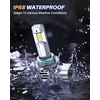 image:imageAUTOONE H13 9008 LED Bulbs 60000LM 1200 Ultra Bright Real 11 Halogen Size 6500K Cool White Plug and Play Easy Installation with Silent Cooling Fan CANBUS Ready Pack of 29012HIR2