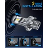 image:imageAUTOONE H13 9008 LED Bulbs 60000LM 1200 Ultra Bright Real 11 Halogen Size 6500K Cool White Plug and Play Easy Installation with Silent Cooling Fan CANBUS Ready Pack of 29008H13