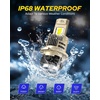 image:imageAUTOONE H13 9008 LED Bulbs 60000LM 1200 Ultra Bright Real 11 Halogen Size 6500K Cool White Plug and Play Easy Installation with Silent Cooling Fan CANBUS Ready Pack of 2D4SD4R