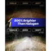 image:imageAUTOONE H7 Light Bulbs 11 Mini Size 60000LM Brightness 6500K Cool White Easy 3 Min Plug and Play IP68 Rated Long Lifespan Pack of 29003HB2H4