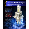 image:imageAUTOONE H7 Light Bulbs 11 Mini Size 60000LM Brightness 6500K Cool White Easy 3 Min Plug and Play IP68 Rated Long Lifespan Pack of 29003HB2H4