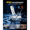 image:imageAUTOONE H7 Light Bulbs 11 Mini Size 60000LM Brightness 6500K Cool White Easy 3 Min Plug and Play IP68 Rated Long Lifespan Pack of 29005HB3