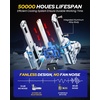 image:imageAUTOONE H7 Light Bulbs 11 Mini Size 60000LM Brightness 6500K Cool White Easy 3 Min Plug and Play IP68 Rated Long Lifespan Pack of 29005HB3