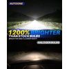 image:imageAUTOONE H7 Light Bulbs 11 Mini Size 60000LM Brightness 6500K Cool White Easy 3 Min Plug and Play IP68 Rated Long Lifespan Pack of 29008H13