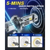 image:imageAUTOONE H7 Light Bulbs 11 Mini Size 60000LM Brightness 6500K Cool White Easy 3 Min Plug and Play IP68 Rated Long Lifespan Pack of 29008H13