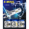 image:imageAUTOONE H7 Light Bulbs 11 Mini Size 60000LM Brightness 6500K Cool White Easy 3 Min Plug and Play IP68 Rated Long Lifespan Pack of 2H7H7