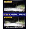 image:imageAUTOONE HIR2 9012 LED Bulbs 6500K White 90000LM Plug and Play IP68 Automotive Replacement HIR2 Lights 2 PCS90059006