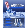image:imageAUTOONE HIR2 9012 LED Bulbs 6500K White 90000LM Plug and Play IP68 Automotive Replacement HIR2 Lights 2 PCS90059006