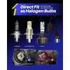 image:imageAUTOONE HIR2 9012 LED Bulbs 6500K White 90000LM Plug and Play IP68 Automotive Replacement HIR2 Lights 2 PCSH49003HB2
