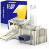 image:imageAUTOONE H13 9008 LED Bulbs 60000LM 1200 Ultra Bright Real 11 Halogen Size 6500K Cool White Plug and Play Easy Installation with Silent Cooling Fan CANBUS Ready Pack of 2D1SD1R