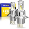 image:imageAUTOONE H7 Light Bulbs 11 Mini Size 60000LM Brightness 6500K Cool White Easy 3 Min Plug and Play IP68 Rated Long Lifespan Pack of 29003HB2H4