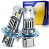 image:imageAUTOONE H7 Light Bulbs 11 Mini Size 60000LM Brightness 6500K Cool White Easy 3 Min Plug and Play IP68 Rated Long Lifespan Pack of 29008H13