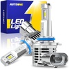 image:imageAUTOONE HIR2 9012 LED Bulbs 6500K White 90000LM Plug and Play IP68 Automotive Replacement HIR2 Lights 2 PCS9012HIR2
