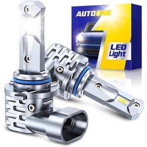 image:imageAUTOONE H13 9008 LED Bulbs 60000LM 1200 Ultra Bright Real 11 Halogen Size 6500K Cool White Plug and Play Easy Installation with Silent Cooling Fan CANBUS Ready Pack of 2HB3 9005