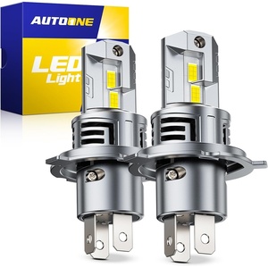 image:imageAUTOONE H13 9008 LED Bulbs 60000LM 1200 Ultra Bright Real 11 Halogen Size 6500K Cool White Plug and Play Easy Installation with Silent Cooling Fan CANBUS Ready Pack of 29003H4HB2