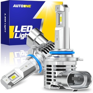 image:imageAUTOONE HIR2 9012 LED Bulbs 6500K White 90000LM Plug and Play IP68 Automotive Replacement HIR2 Lights 2 PCS9012HIR2