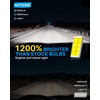 image:imageAUTOONE 9006 Led Bulbs 60000LM 6000K Cool White 1200 Brightness HB4 Upgraded Replacement for Cars Plug and Play Pack of 29006