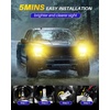 image:imageAUTOONE H10 Fog Bulb Amber 7 Times Brighter H10 Bulb 3 Min Quick Install 20 Years Lifespan No FlickerH10 Amber