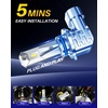 image:imageAUTOONE H10 Fog Bulb Amber 7 Times Brighter H10 Bulb 3 Min Quick Install 20 Years Lifespan No FlickerH10 White