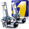 image:imageAUTOONE 9006 Led Bulbs 60000LM 6000K Cool White 1200 Brightness HB4 Upgraded Replacement for Cars Plug and Play Pack of 29005HB3