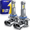 image:imageAUTOONE 9006 Led Bulbs 60000LM 6000K Cool White 1200 Brightness HB4 Upgraded Replacement for Cars Plug and Play Pack of 29006