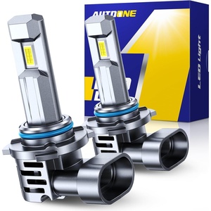 image:imageAUTOONE 9006 Led Bulbs 60000LM 6000K Cool White 1200 Brightness HB4 Upgraded Replacement for Cars Plug and Play Pack of 29005HB3