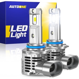 image:imageAUTOONE 9006 Led Bulbs 60000LM 6000K Cool White 1200 Brightness HB4 Upgraded Replacement for Cars Plug and Play Pack of 29012HIR2