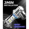 image:imageAUTOONE 2026 Upgraded H7 Headlight Bulbs 1400 Bright 70000 Lumens LED Bulbs9012HIR2