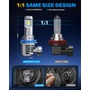 image:imageAUTOONE 2026 Upgraded H7 Headlight Bulbs 1400 Bright 70000 Lumens LED BulbsH9H8H11