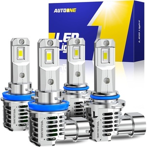 image:imageAUTOONE 2026 Upgraded H7 Headlight Bulbs 1400 Bright 70000 Lumens LED Bulbs9005HB3H11H8H9