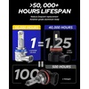 image:imageAUTOONE H11H9H8 LED Bulb 70000LM 11 Size No Flickering Quick Install Longer Lifespan 2PCSH119005