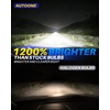image:imageAUTOONE H11H9H8 LED Bulb 70000LM 11 Size No Flickering Quick Install Longer Lifespan 2PCSH11H8H9H16