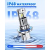 image:imageAUTOONE Latest H11B LED Bulb Plug and Play No Flickering 70000LM 6500K Easy 3 Min Install IP68 Rated Long Lifespan Pack of 29008 H13
