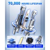 image:imageAUTOONE Latest H11B LED Bulb Plug and Play No Flickering 70000LM 6500K Easy 3 Min Install IP68 Rated Long Lifespan Pack of 29008 H13