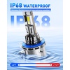 image:imageAUTOONE Latest H11B LED Bulb Plug and Play No Flickering 70000LM 6500K Easy 3 Min Install IP68 Rated Long Lifespan Pack of 2H15