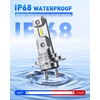 image:imageAUTOONE Latest H11B LED Bulb Plug and Play No Flickering 70000LM 6500K Easy 3 Min Install IP68 Rated Long Lifespan Pack of 2H7