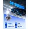image:imageAUTOONE Latest H11B LED Bulb Plug and Play No Flickering 70000LM 6500K Easy 3 Min Install IP68 Rated Long Lifespan Pack of 2H7
