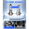 image:imageAUTOONE Latest H11B LED Bulb Plug and Play No Flickering 70000LM 6500K Easy 3 Min Install IP68 Rated Long Lifespan Pack of 2H7