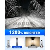 image:imageAUTOONE Latest H11B LED Bulb Plug and Play No Flickering 70000LM 6500K Easy 3 Min Install IP68 Rated Long Lifespan Pack of 2H7