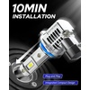 image:imageAUTOONE Latest H11B LED Bulb Plug and Play No Flickering 70000LM 6500K Easy 3 Min Install IP68 Rated Long Lifespan Pack of 2H8H11H9HB39005