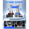 image:imageAUTOONE Latest H11B LED Bulb Plug and Play No Flickering 70000LM 6500K Easy 3 Min Install IP68 Rated Long Lifespan Pack of 2H9H11H8