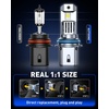 image:imageAUTOONE Latest H11B LED Bulb Plug and Play No Flickering 70000LM 6500K Easy 3 Min Install IP68 Rated Long Lifespan Pack of 2HB59007