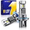 image:imageAUTOONE Latest H11B LED Bulb Plug and Play No Flickering 70000LM 6500K Easy 3 Min Install IP68 Rated Long Lifespan Pack of 29008 H13
