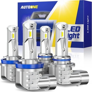 image:imageAUTOONE H11H9H8 LED Bulb 70000LM 11 Size No Flickering Quick Install Longer Lifespan 2PCSH119005
