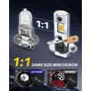 image:imageAUTOONE 880 LED Fog Light Bulbs 6500K Cool White 600 BrightnessAmber Yellow