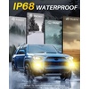 image:imageAUTOONE 880 LED Fog Light Bulbs 6500K Cool White 600 BrightnessAmber Yellow